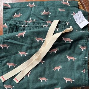 J. Crew Men’s Pajama Bottoms  with Bernese Mountain Dog Pattern
